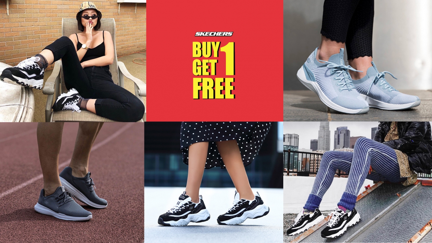 HOT!  BUY 1 GET 1: THE UNIQUE OPPORTUNITY TO CARE SKECHERS FAVORITE SHOES