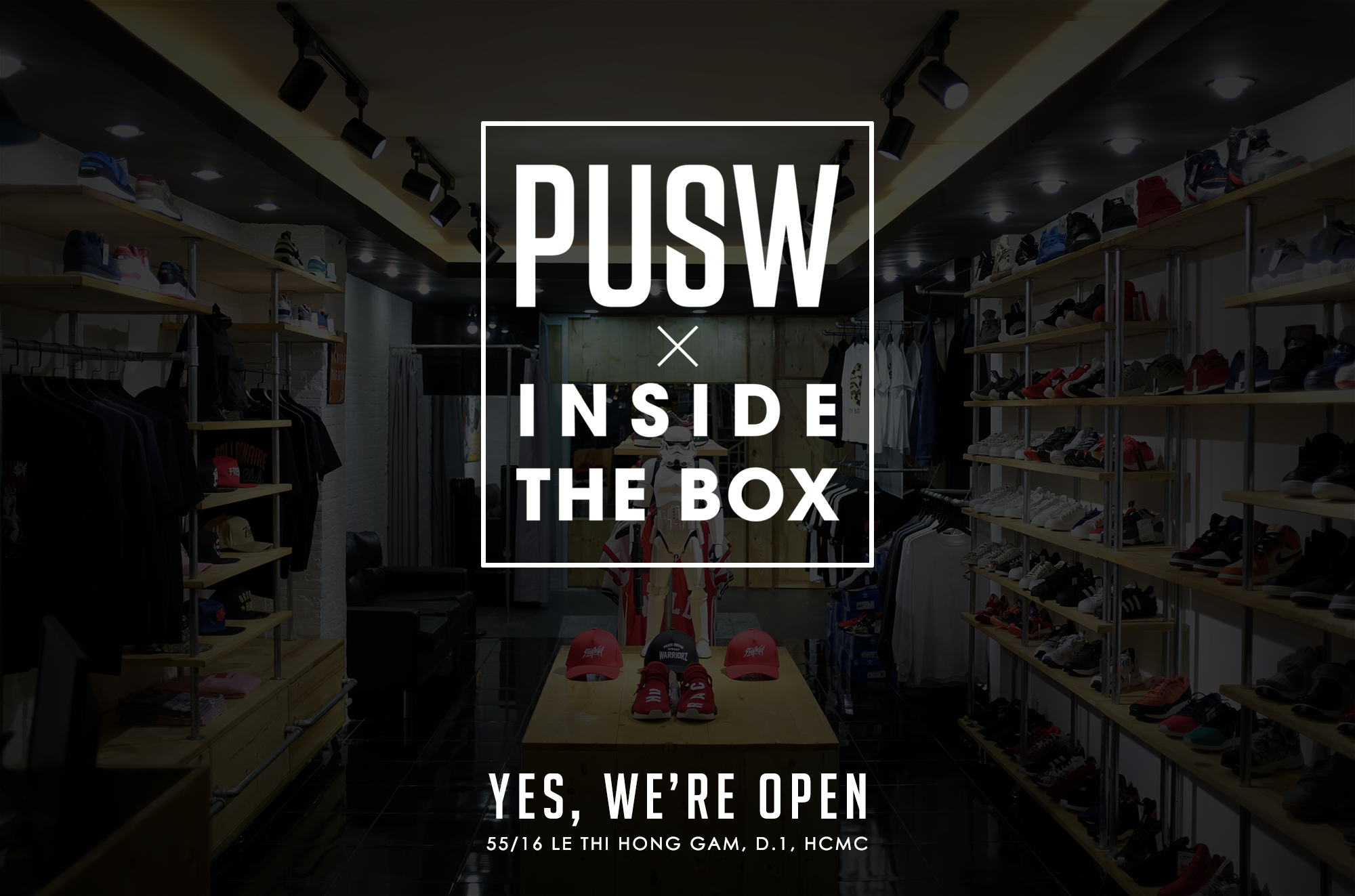 PUSW x Inside the Box - A new street fashion shop for Saigon youth