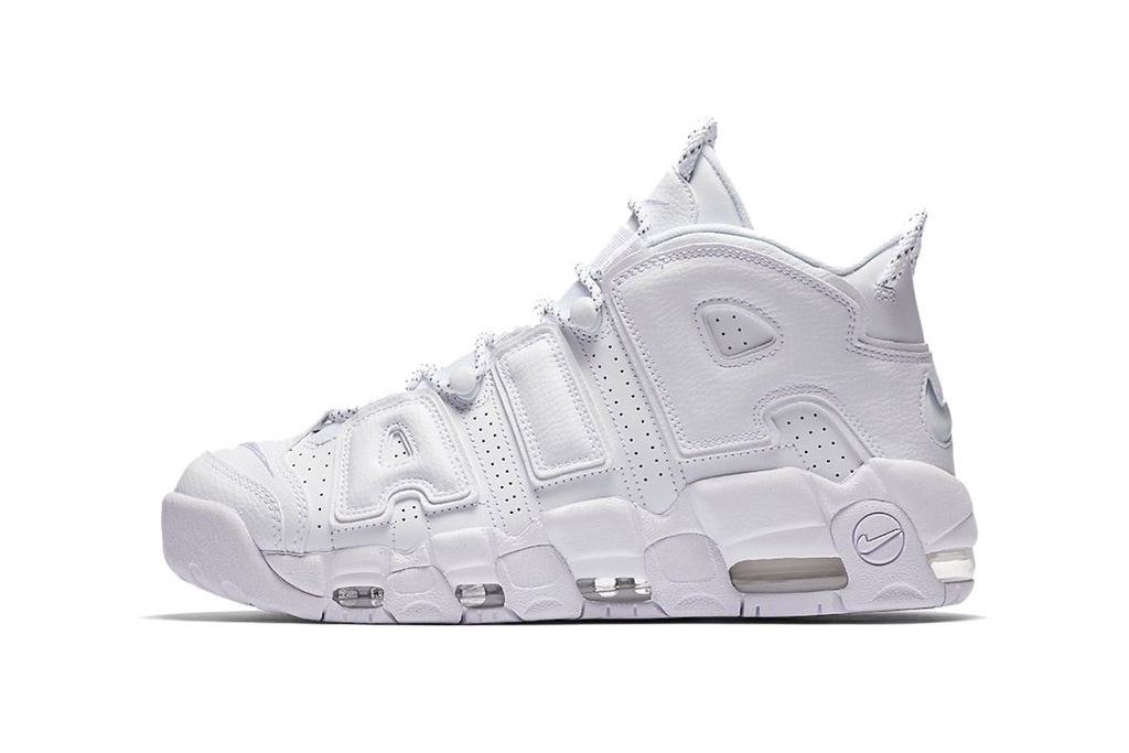 Nike Air More Uptempo continues to launch an all-new "All White" color scheme