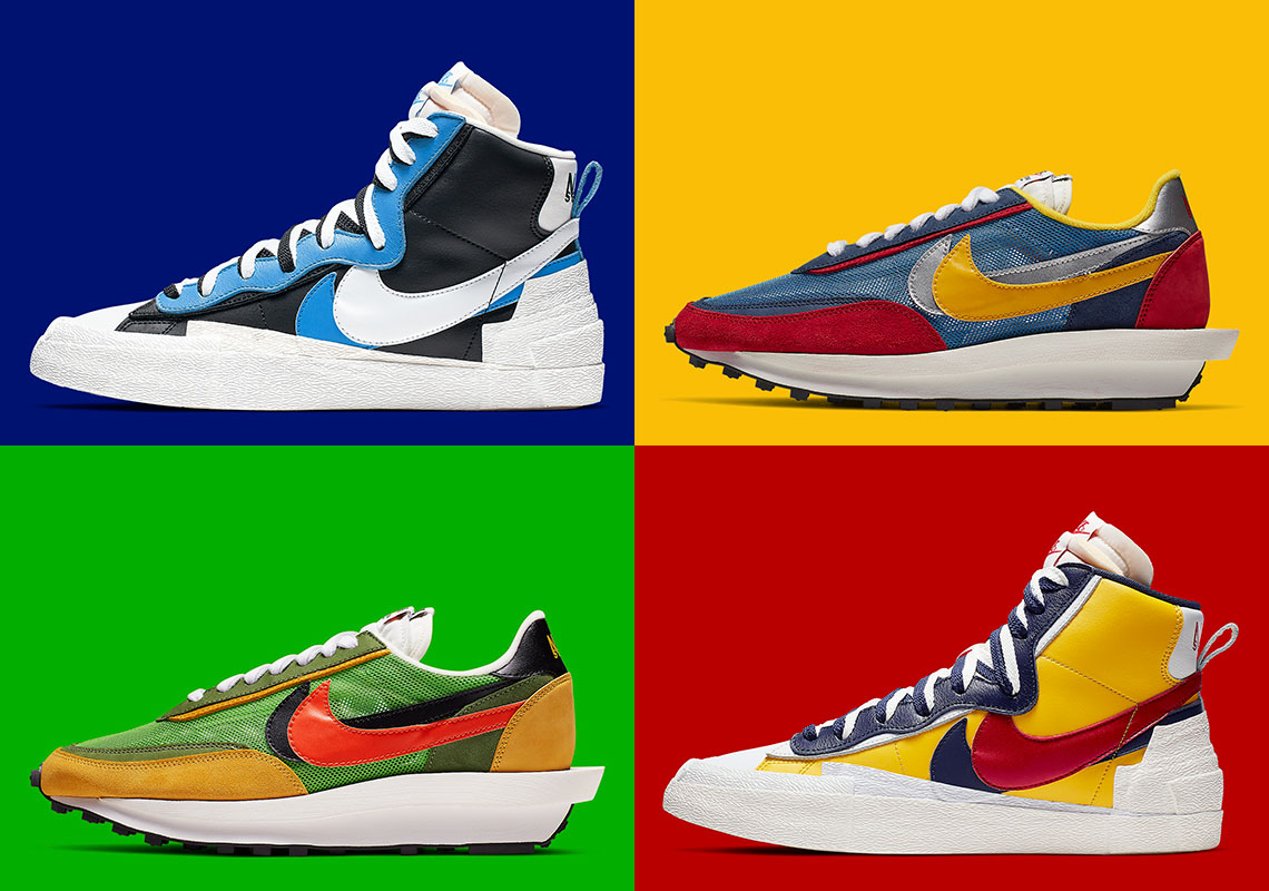 sacai x Nike Blazer and Waffle will be available in Q1 this year