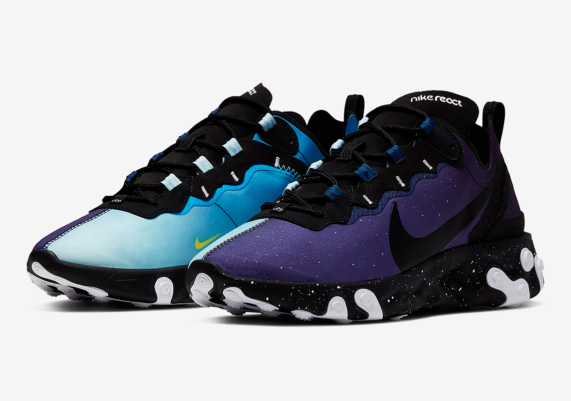 The mesmerizing Nike React Element 55 with "Day and Night" color scheme