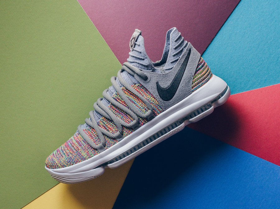 The specific images of Nike KD 10 "Multicolor"