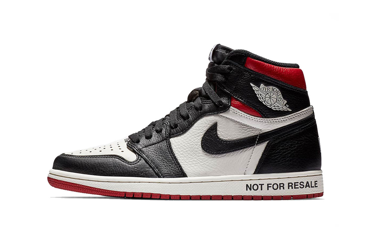 Air Jordan 1 "Not For Resale" - Criticism of those who buy sneakers to resell