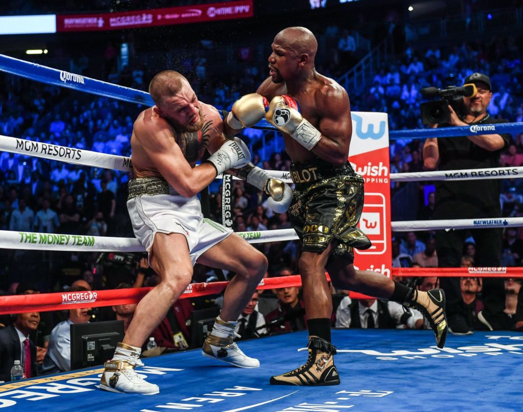 Follow along to learn the shoes in the historic Boxing match with the 50-0 victory of "Lonely and defeated" Floyd "Money" Mayweather