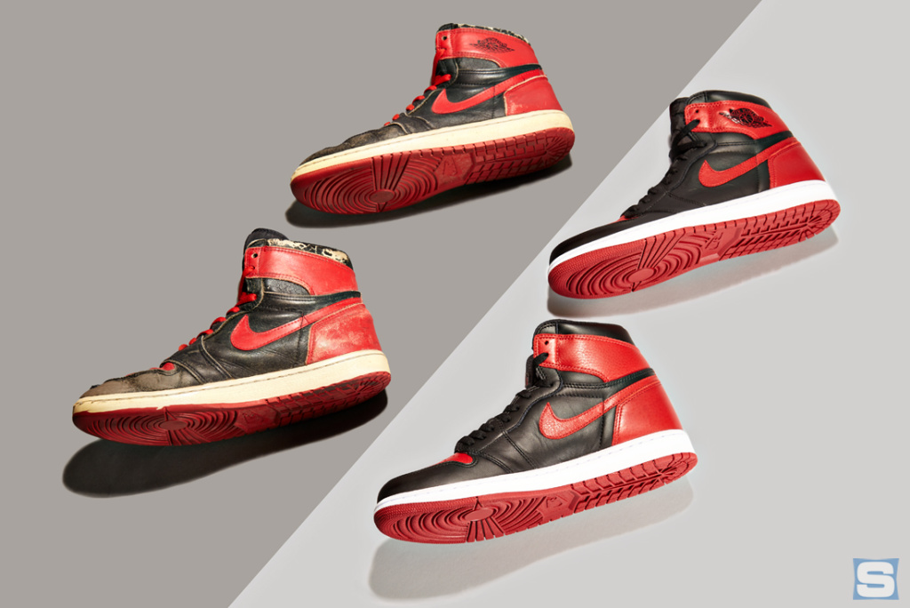 Looking back at the Air Jordan 1 'Bred' releases from 1985 to present