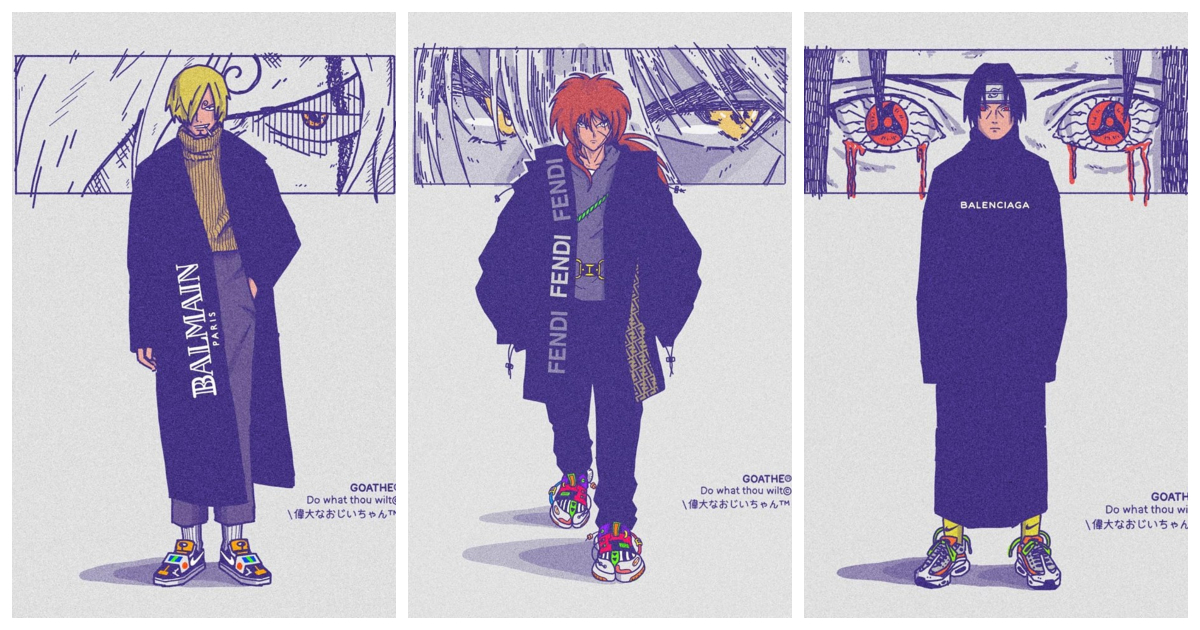 What if famous manga / anime characters know how to dress up?