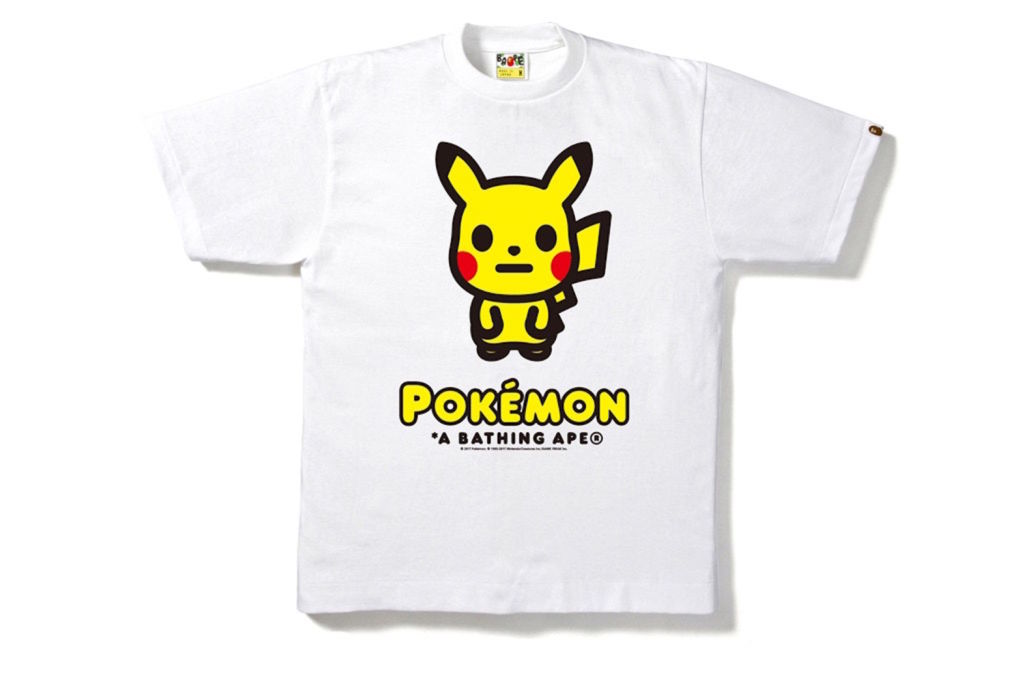 BAPE launches a collection of eye-catching Pokemon themed t-shirts