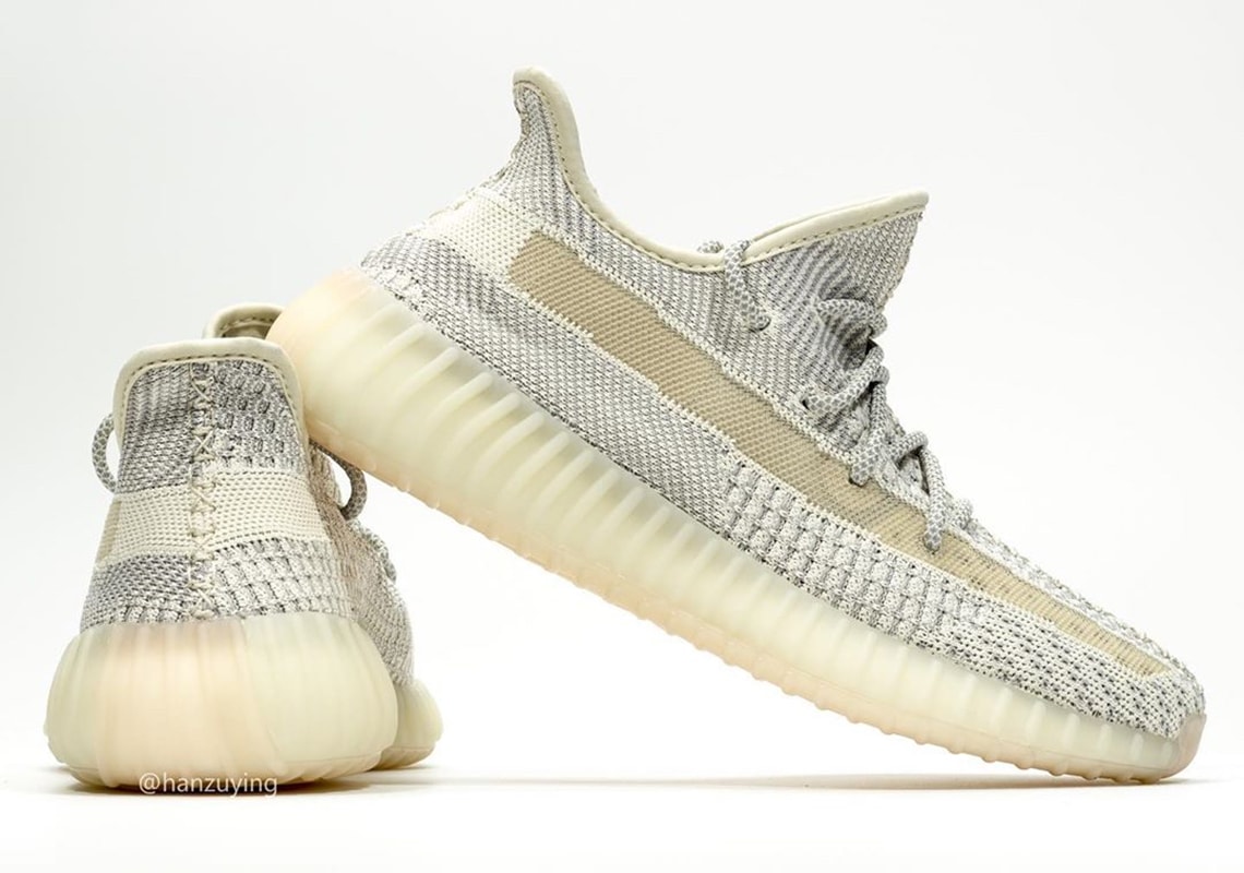 The adidas Yeezy Boost 350 v2 omits the heel tab in its new color scheme
