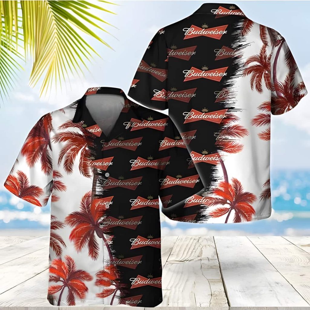 budweiser hawaiian shirt aloha and beer combined 652bd9370ad3d