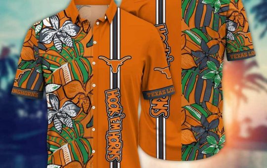 embrace the aloha spirit in style with ncaa texas longhorns hawaiian shirt 6528f34154779