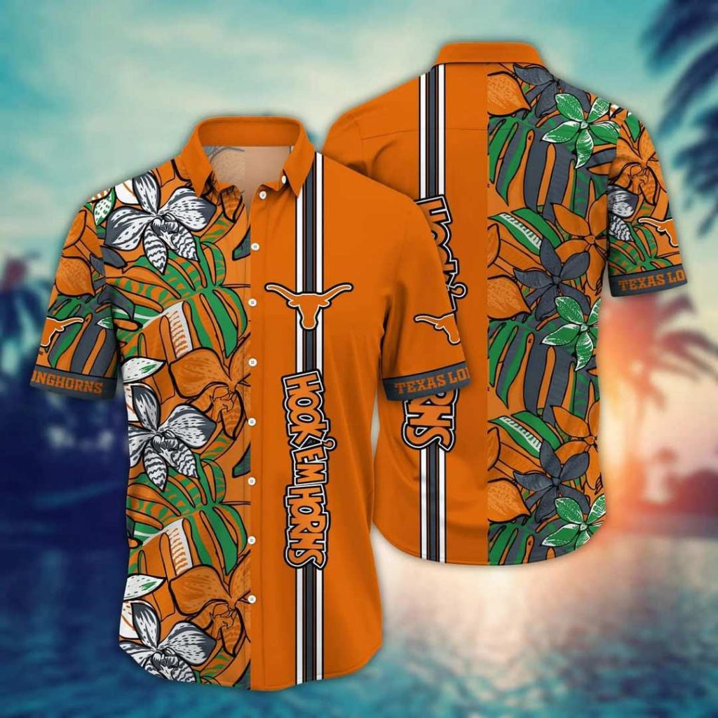 NCAA Texas Longhorns Hawaiian Shirt,Aloha Shirt,Gift For Beach Lovers