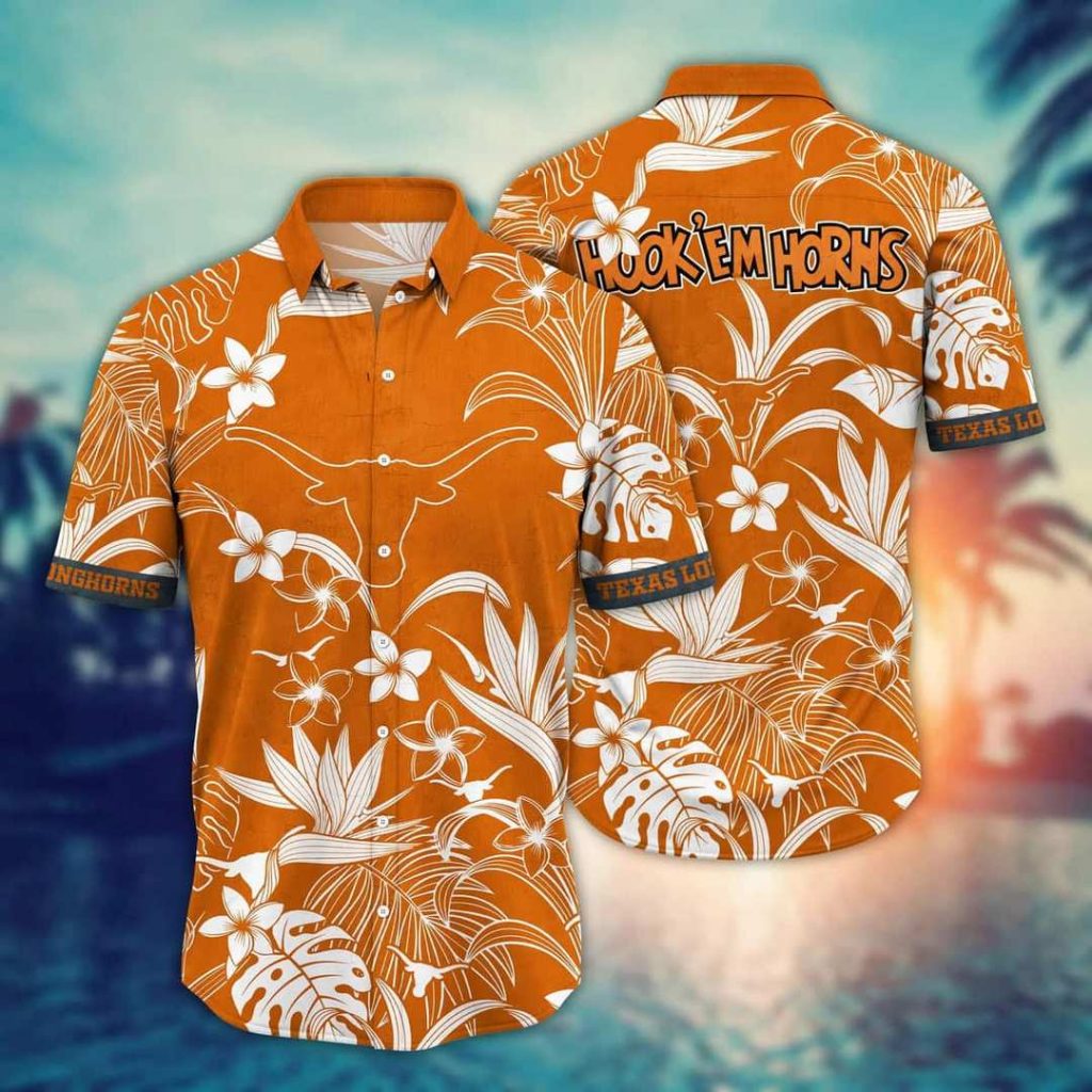 NCAA Texas Longhorns Hawaiian Shirt,Aloha Shirt Summer