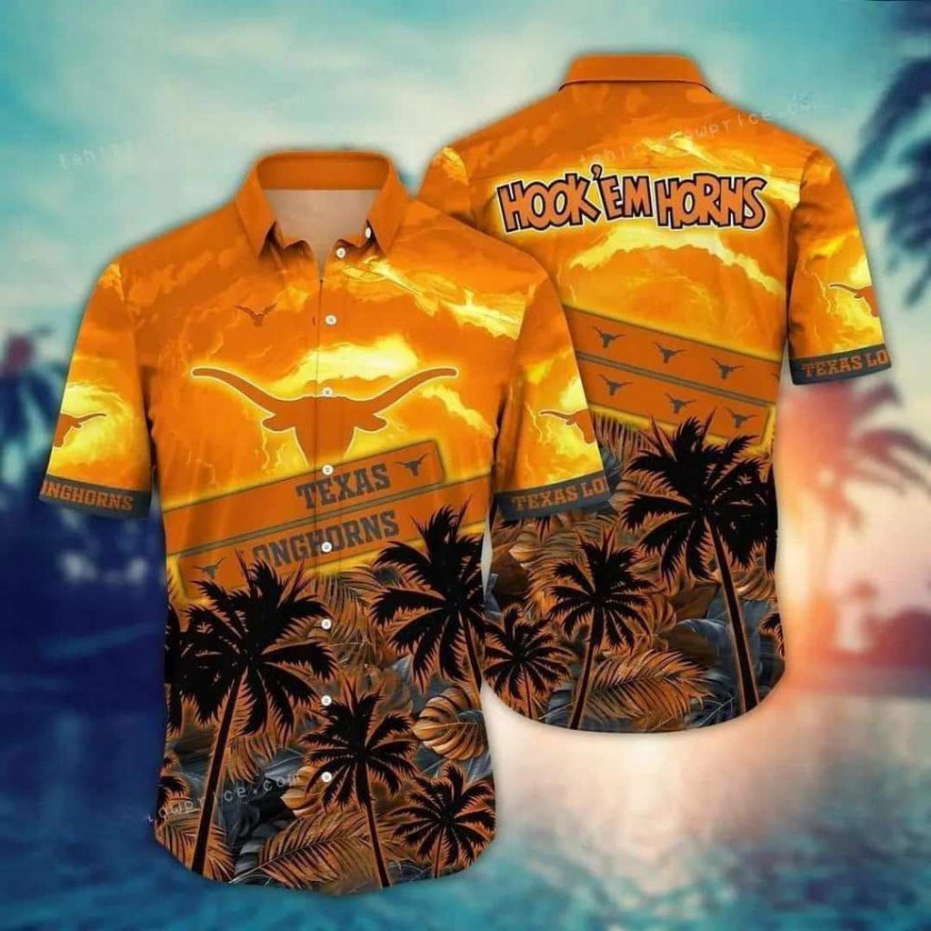 NCAA Texas Longhorns Hawaiian Shirt,Aloha Shirt,Summer Beach