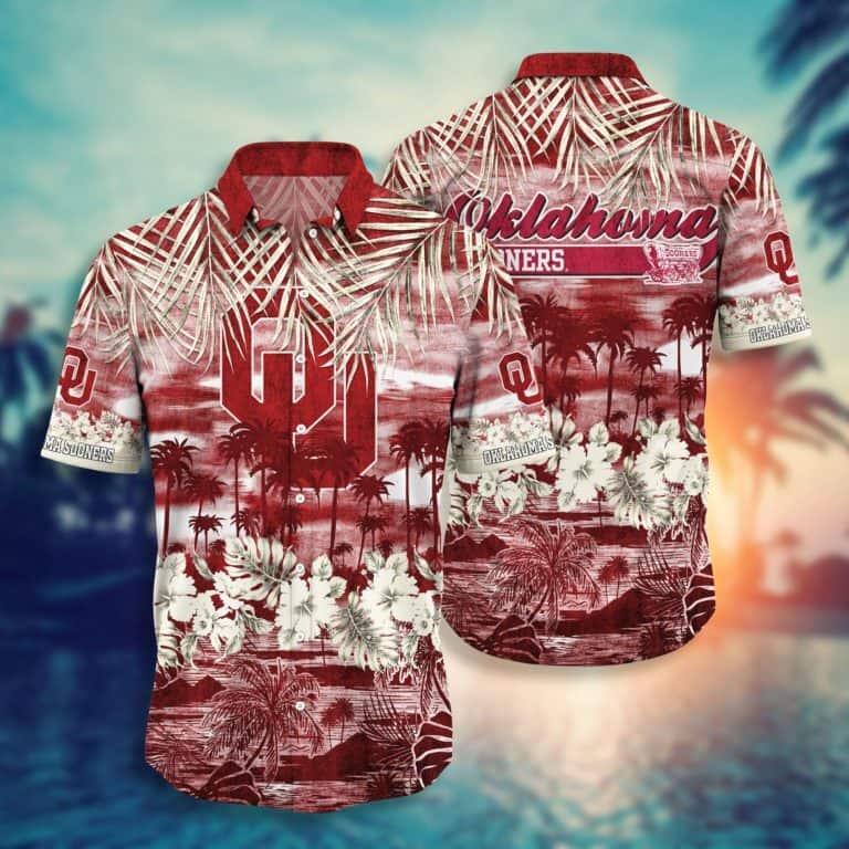 NCAA Oklahoma Sooners Hawaiian Shirt,Aloha Shirt,Gift For Beach Trip