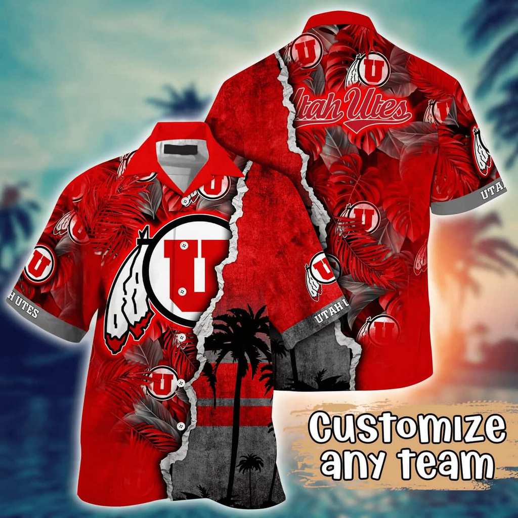 ncaa utah utes hawaiian shirt embrace the aloha spirit in style 6528e3e58136c