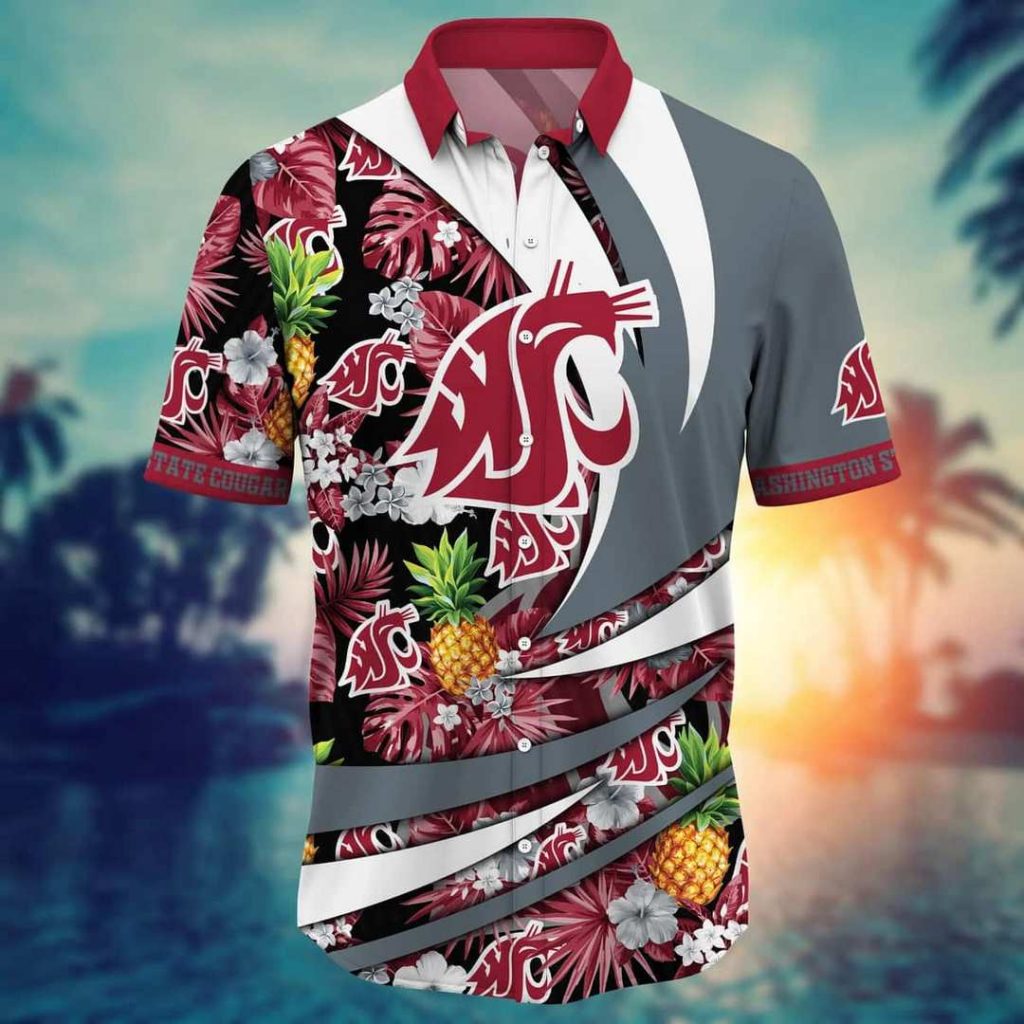 NCAA Washington State Cougars Hawaiian Shirt,Aloha Shirt,Summer Aloha